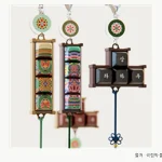 전통 색과 문양을 담은 단청 키캡 키링 공식 상품 이미지